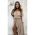 LOLA BIANKA bézs ruha