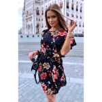 Virágmintás mini ruha